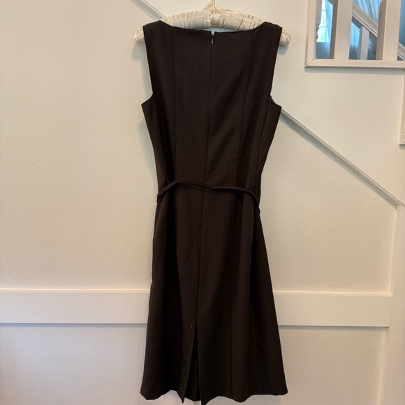 Ann Taylor Brown Midi Sleeveless Dress size 2 - Picture 2 of 5